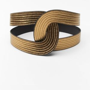 Zara Gold and Black Women's Belt